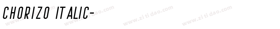 Chorizo Italic字体转换